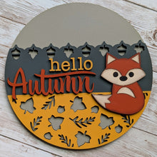 Load image into Gallery viewer, Autumn decor, fall decor, interchangeable decor, fox decor

