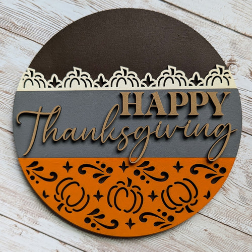 Thanksgiving decor, interchangeable fall decor, pumpkins, happy thanksgiving