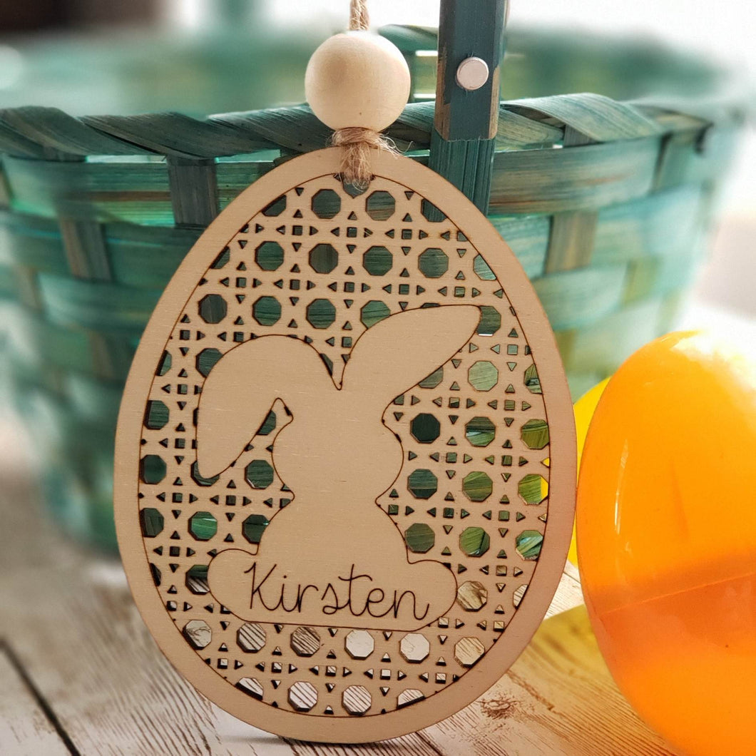 Easter tag, Easter basket tag, bunny tag