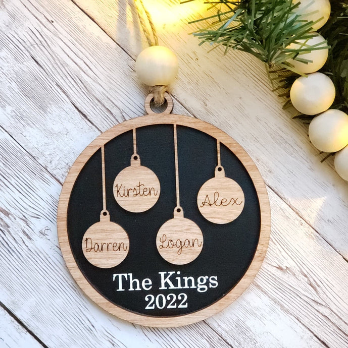 2022 personalized christmas ornament, custom christmas ornament, personalized family ornament, custom family and pet ornament, farmhouse ornament